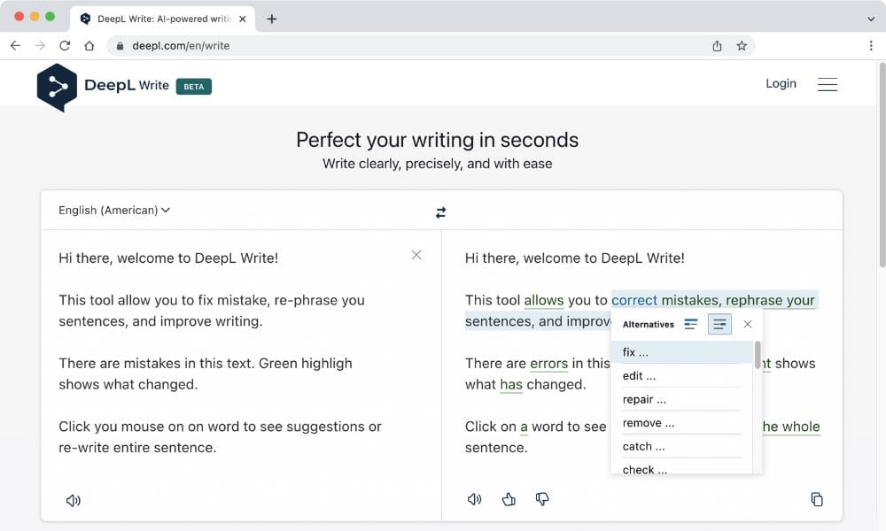 công cụ dịch thuật tiếng anh phổ biến từ app / phần mềm DeepL Translator