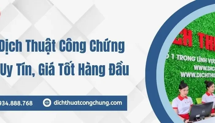 Top địa chỉ văn phòng dịch thuật công chứng quận 12