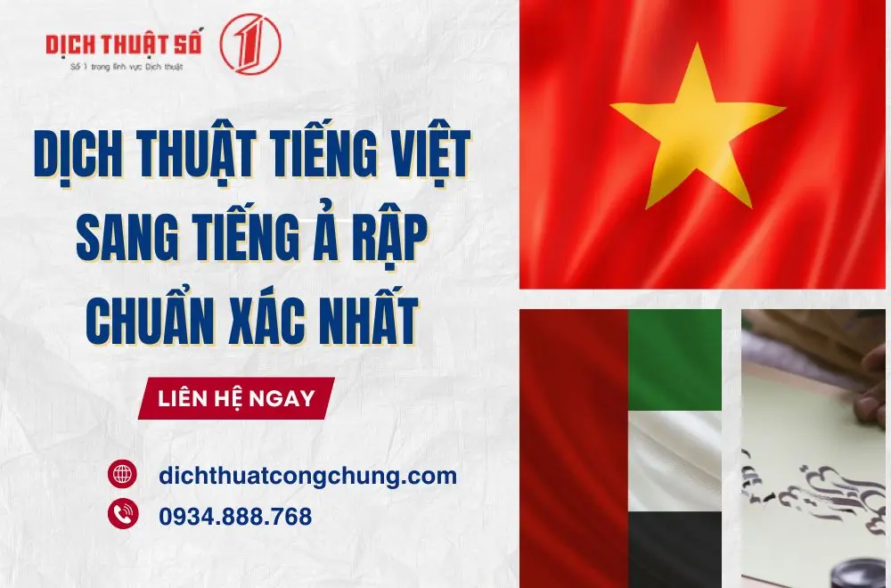 Dịch tiếng Việt sang tiếng Ả Rập