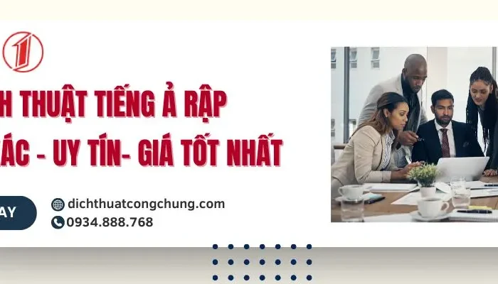 dịch thuật tiếng ả rập