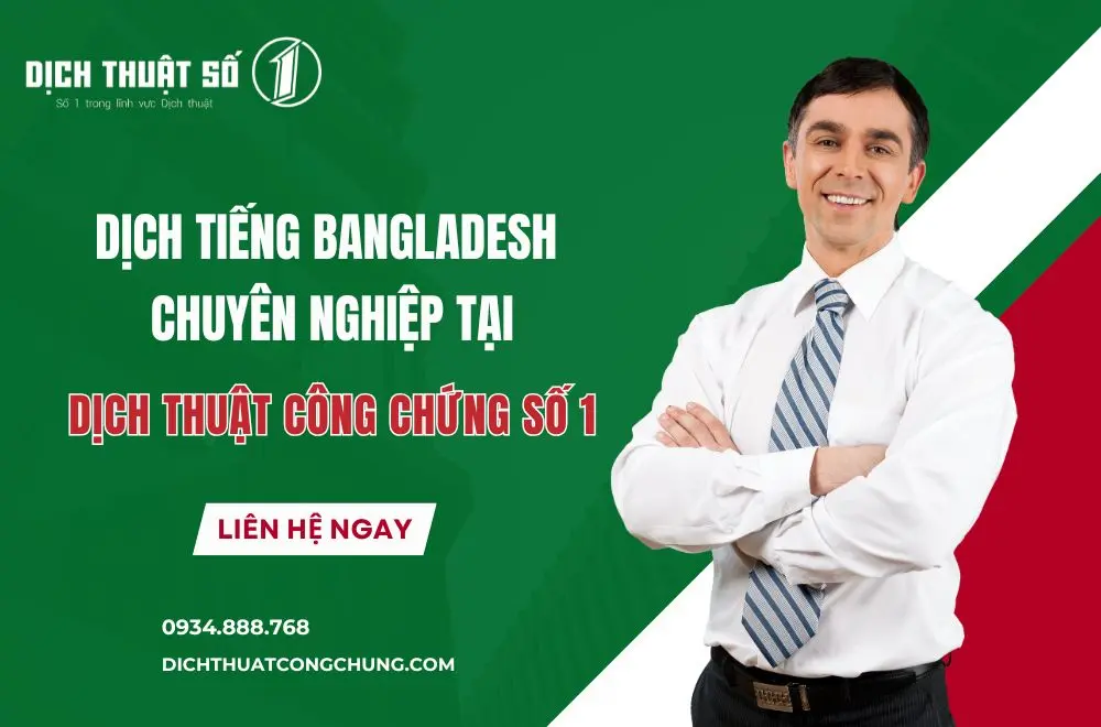 Dịch thuật tiếng Bangladesh chuyên nghiệp