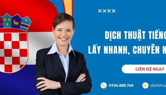 dịch thuật tiếng Croatia