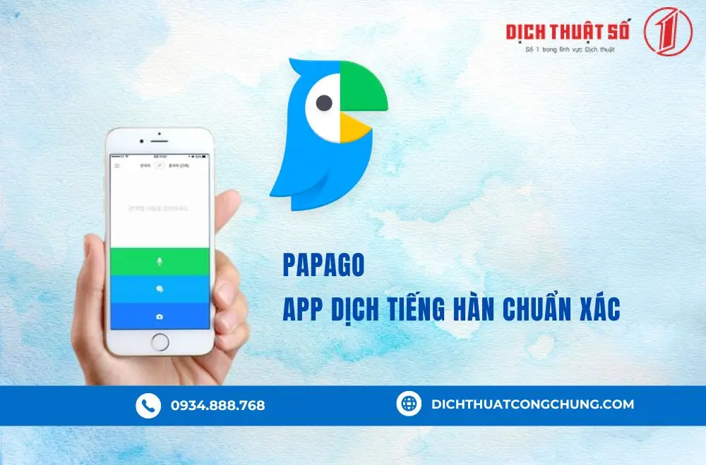 App dịch tiếng Hàn chuẩn xác