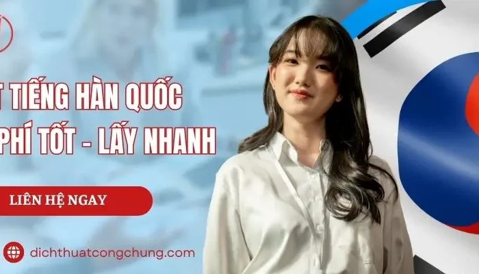 dịch thuật tiếng hàn