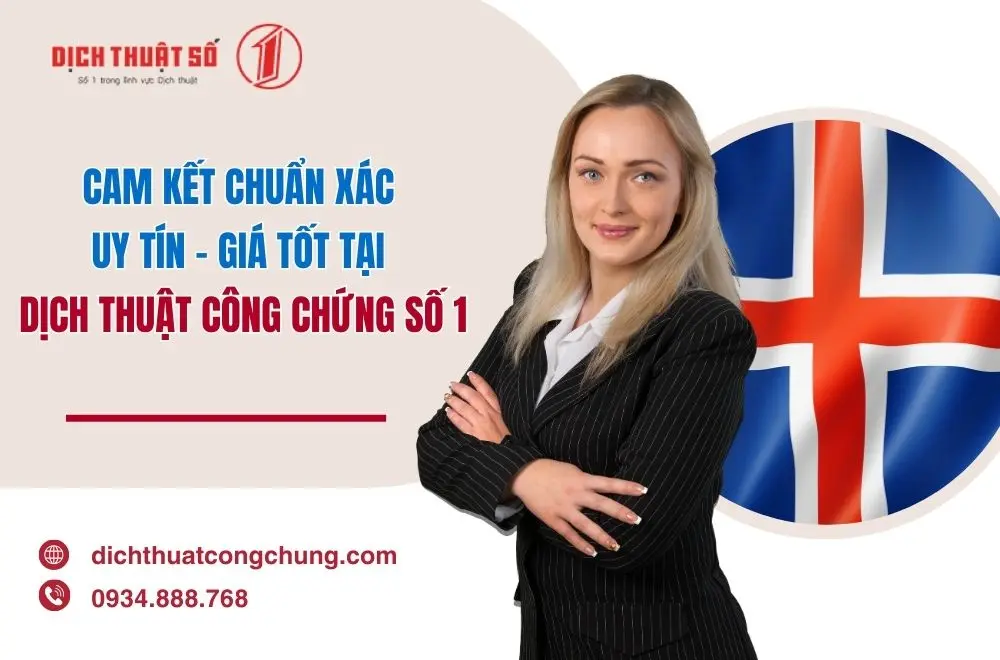 dịch tiếng Iceland tại Dịch Thuật Công Chứng Số 1