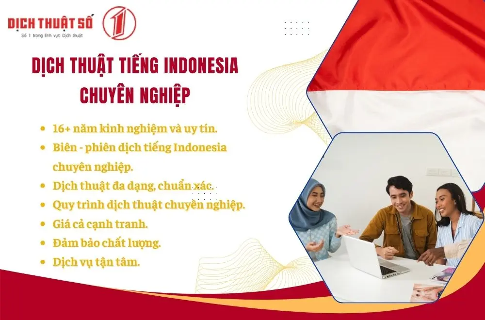 Dịch tiếng Indonesia chuyên nghiệp