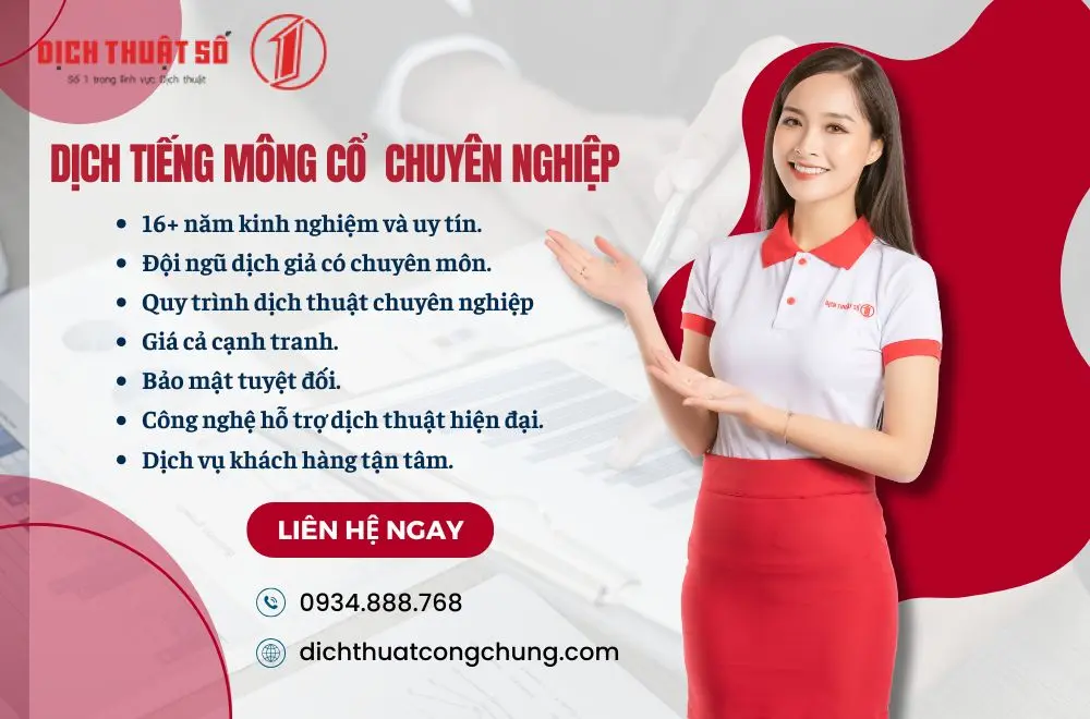 dịch tiếng Mông Cổ chuyên nghiệp