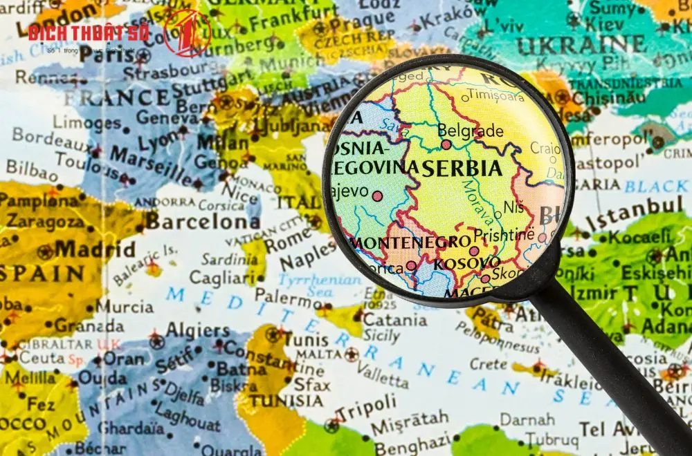 Tiếng Serbia là ngôn ngữ chính thức của Serbia