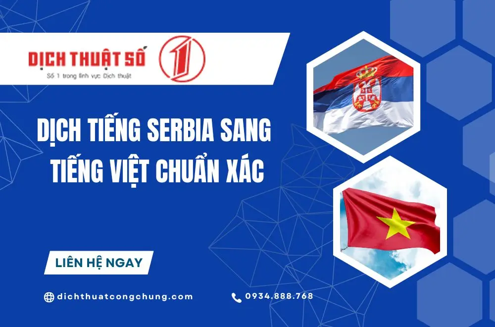 Dịch từ tiếng Serbia sang tiếng Việt