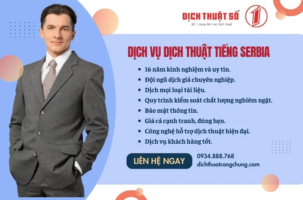 dịch thuật tiếng Serbia