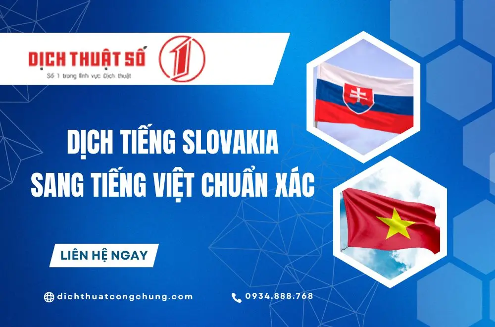Dịch từ tiếng Slovakia sang tiếng Việt