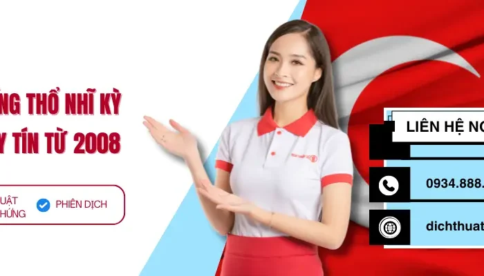 dịch thuật tiếng Thổ Nhĩ Kỳ