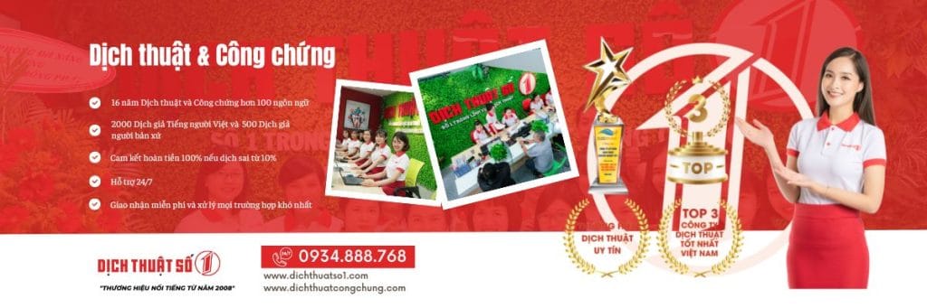 Cam kết khi dịch thuật công chứng TpHCM