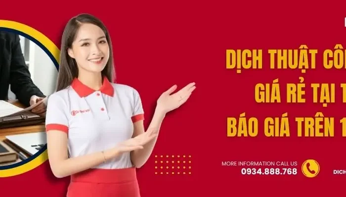 báo giá dịch thuật công chứng tphcm