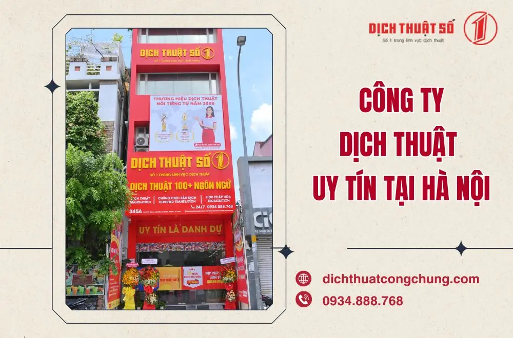 Công ty dịch thuật Hà Nội