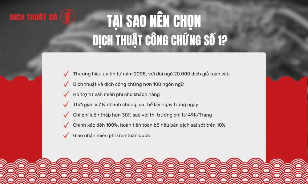 Dịch Thuật Công Chứng Số 1 - công ty dịch thuật TPHCM uy tín