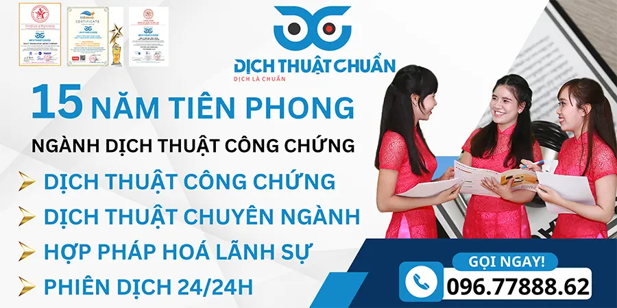 Dịch Thuật Chuẩn - Công ty dịch thuật nổi tiếng TPHCM