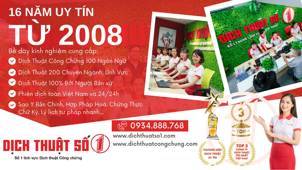 Dịch Thuật Công Chứng Số 1 – Công ty dịch thuật tiếng Nhật tốt nhất 