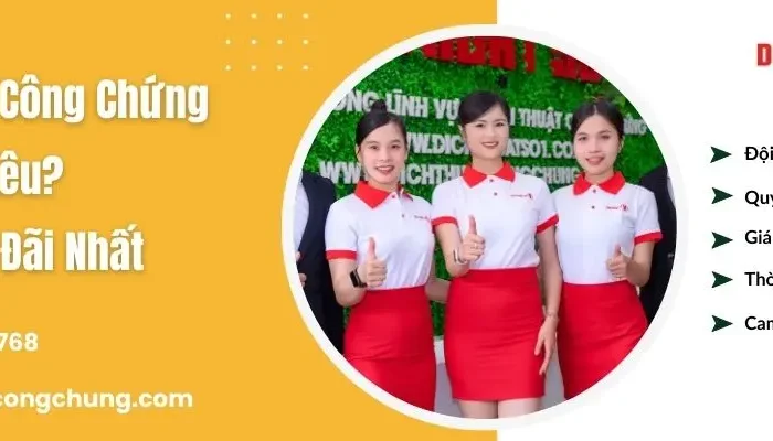 dịch thuật công chứng giá bao nhiêu