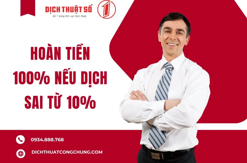 Cam kết khi dịch tiếng Lesotho ở chúng tôi