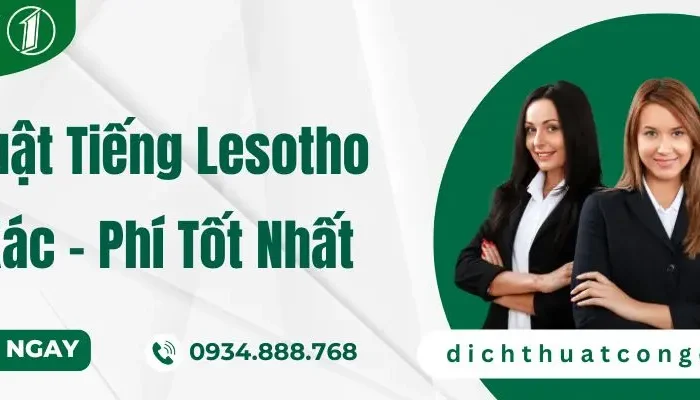 dịch thuật tiếng Lesotho