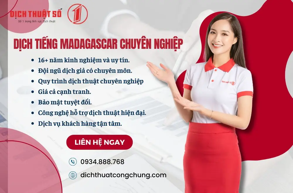 dịch tiếng Madagascar chuyên nghiệp