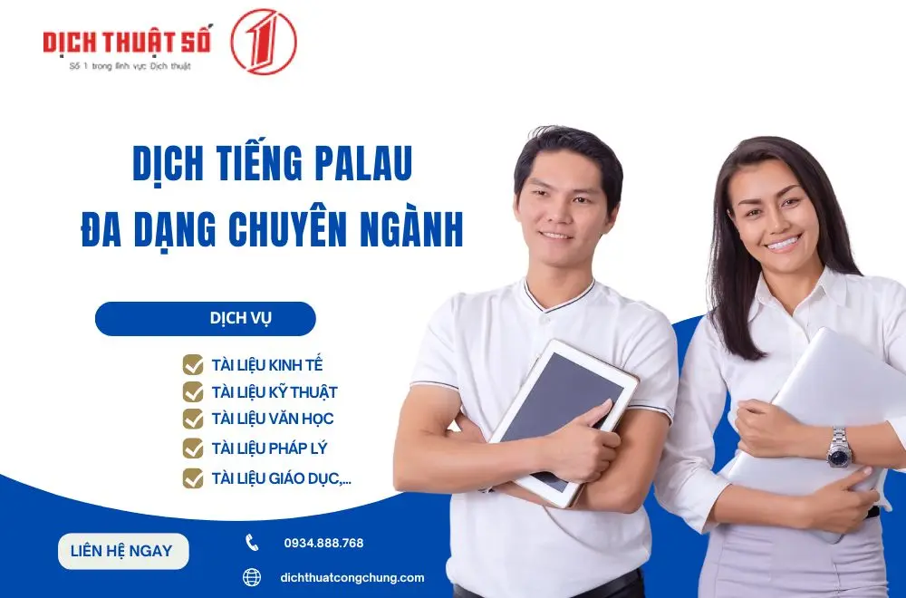 Dịch thuật tiếng Palau đa chuyên ngành