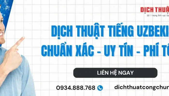 Dịch thuật tiếng Uzbekistan