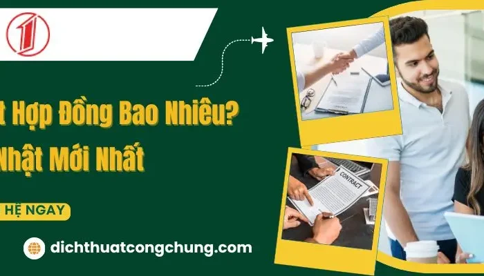 Giá Dịch Thuật Hợp Đồng