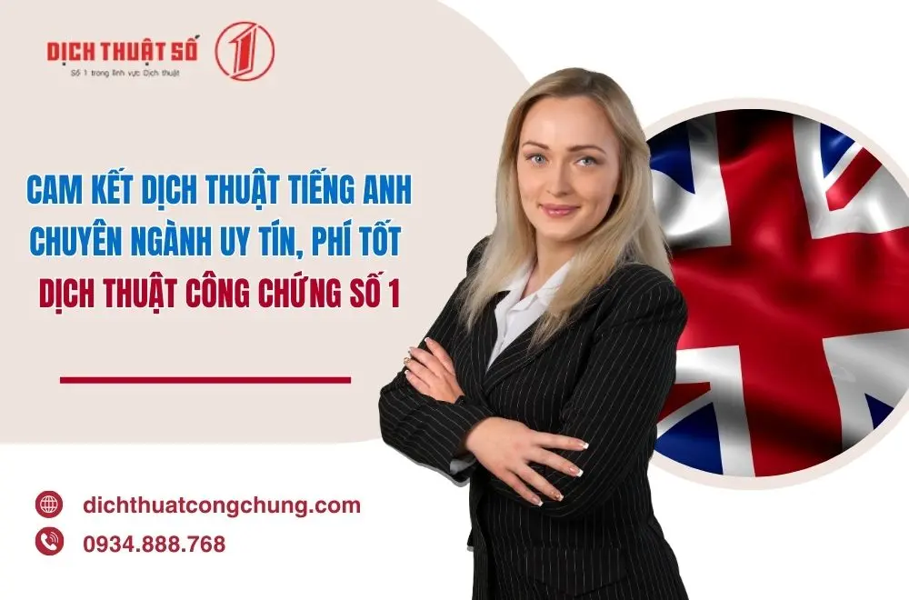 dịch thuật tiếng Anh chuyên ngành uy tín, phí tốt