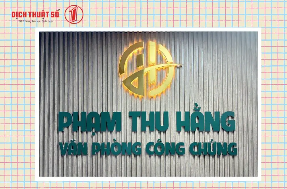 Văn phòng công chứng Phạm Thu Hằng