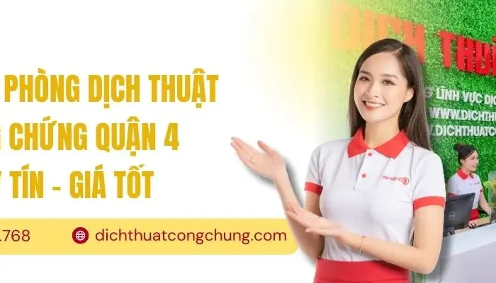 văn phòng dịch thuật công chứng quận 4