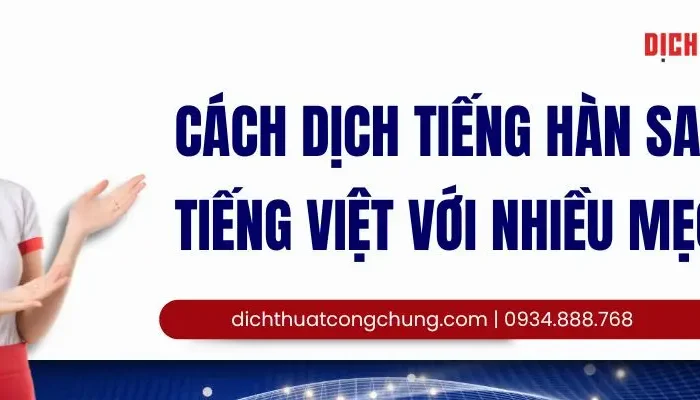 cách dịch tiếng hàn sang tiếng việt