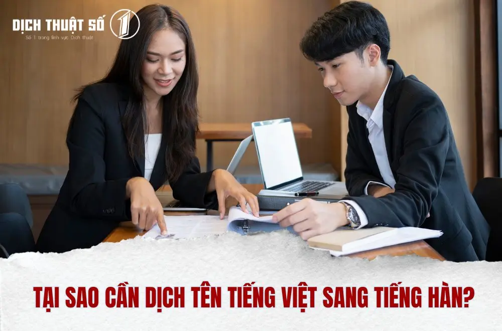 Tại sao cần dịch tên tiếng Việt sang tiếng Hàn?
