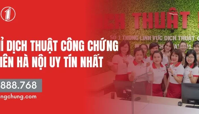 dịch thuật công chứng tại long biên​