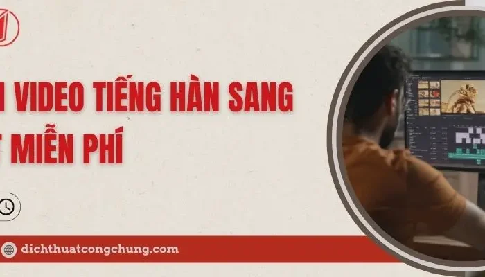 dịch video tiếng hàn sang tiếng việt