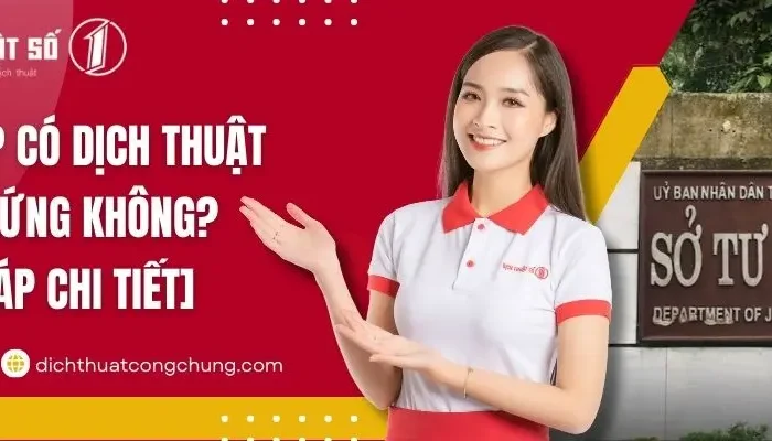sở tư pháp có dịch thuật không