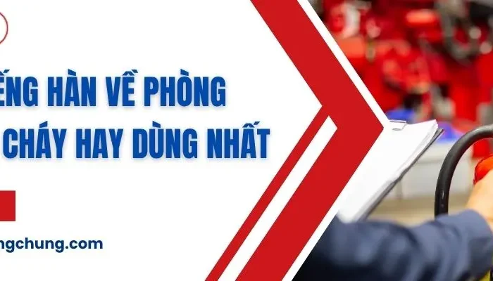 từ vựng tiếng hàn về phòng cháy chữa cháy