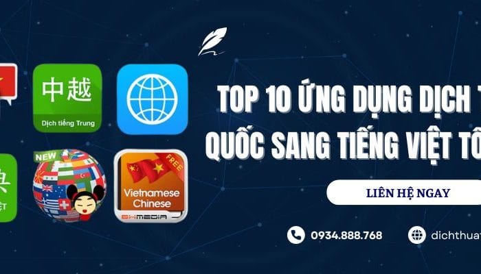Top 10 ứng dụng dịch tiếng Trung Quốc sang tiếng Việt tốt nhất năm 2025