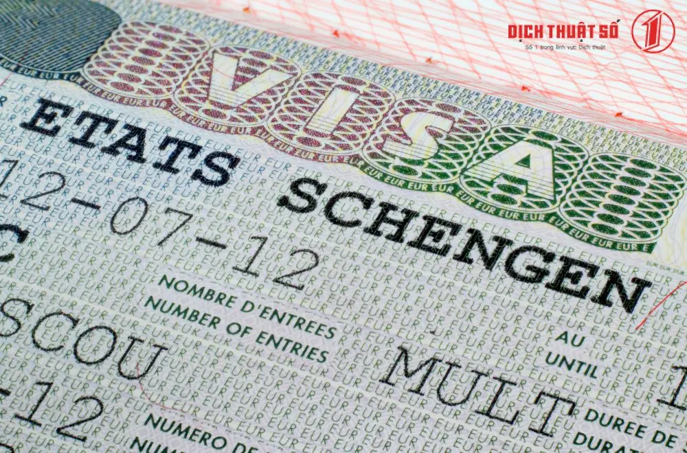 Thông tin trên visa Đức gồm những gì?