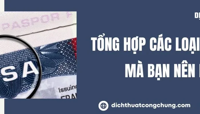 Các Loại Visa Đức Phổ Biến