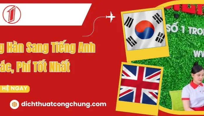 Dịch tiếng Hàn sang tiếng Anh