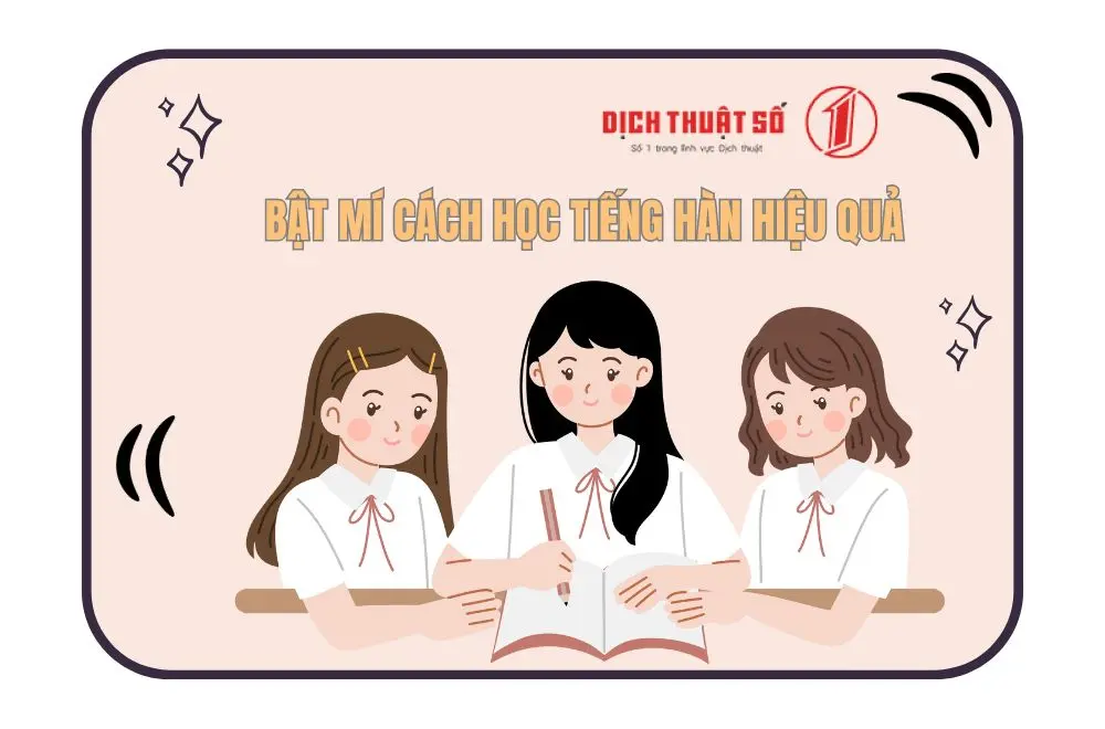 Bật mí cách học tiếng Hàn hiệu quả cho người mới