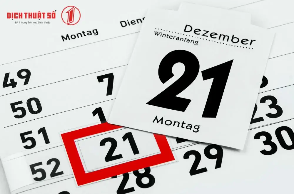 Tháng trong tiếng Đức