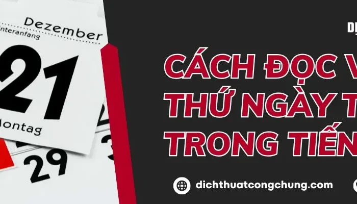 Cách Đọc Viết Thứ Ngày Tháng Trong Tiếng Đức Đúng Chuẩn