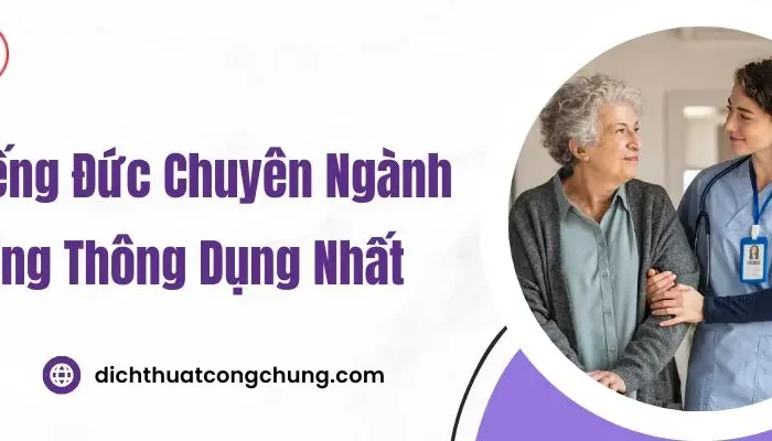 List Từ Vựng Tiếng Đức Chuyên Ngành Điều Dưỡng Hay Dùng