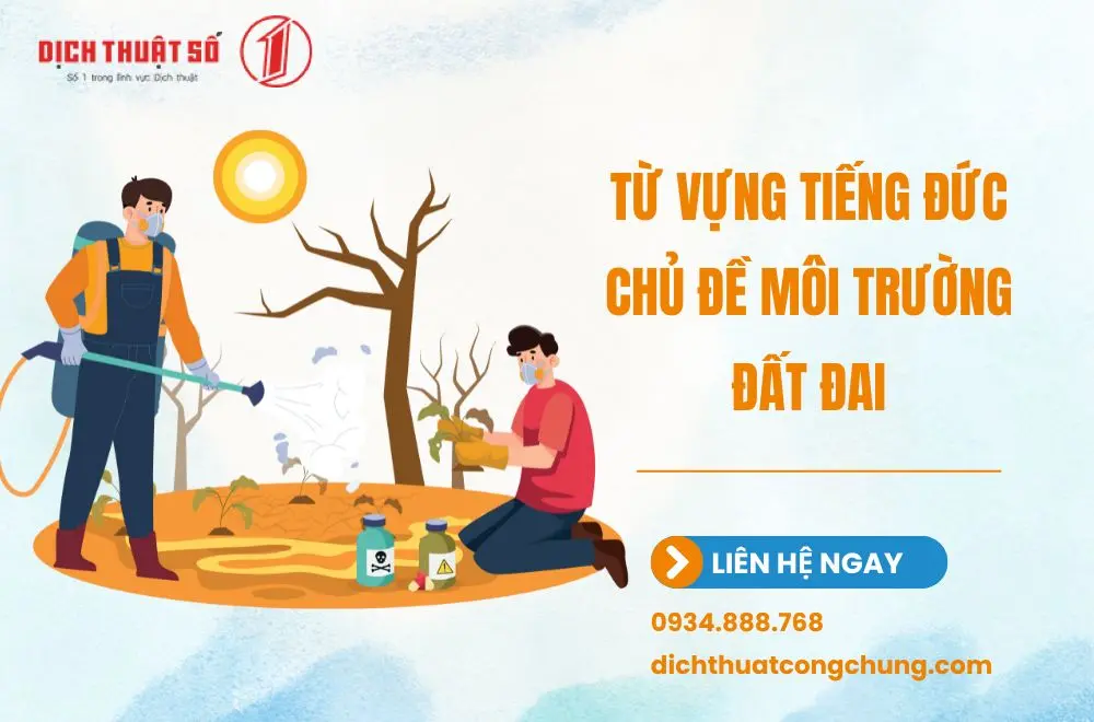 Từ vựng tiếng Đức chủ đề môi trường đất