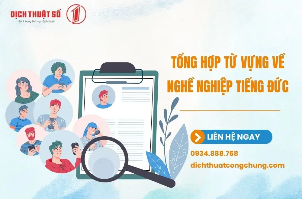 Tổng hợp từ vựng về nghề nghiệp tiếng Đức