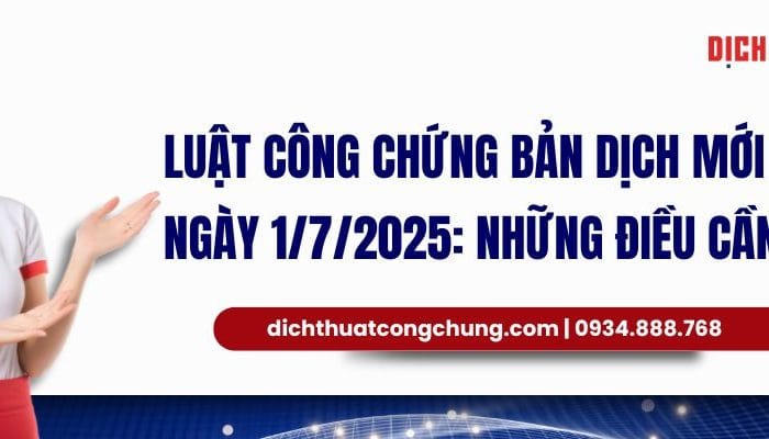 luật công chứng bản dịch mới nhất 2025