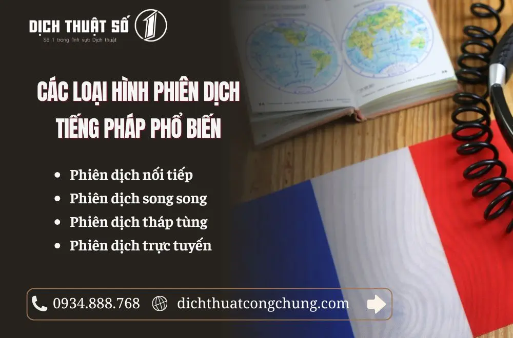 Các loại hình phiên dịch tiếng Pháp phổ biến